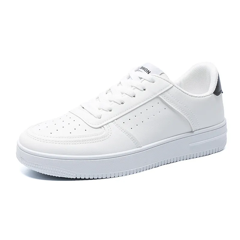 Men's Breathable White Platform Sneakers Summer – Thick Sole Casual Skate Shoes, Trendy Versatile Sports Shoes for Male Students